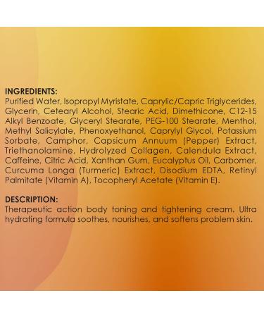 Majestic Pure Hot Cream 4 oz - Cellulite Soothing, Relaxing, Tightening & Slimming with Collagen, Turmeric, Vitamin A & E - Body Firming Cream - Buy Online on GoSupps.com