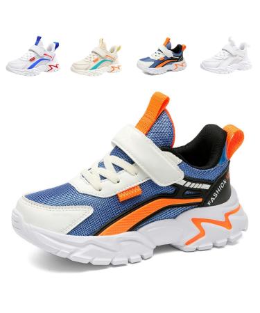 Ayqyc children sneakers girls young sports shoes light running shoes breathable outdoor fitness shoes sneaker indoor shoes basketball shoes walking shoes unisex children's shoes 39 EU sapphire blue