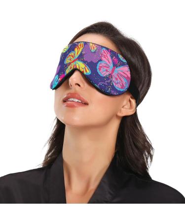 Haskirky Light Blocking Eye Mask for Business Trips and Meditation - Adjustable Adult Men and Women - Deep Sleep Comfort - Butterfly Design (3 Pack) - Buy Online on GoSupps.com