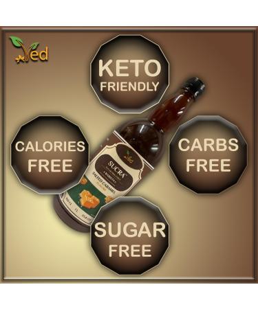 Sukra Premium 1L Syrup for Coffee & Cocktails Sugar Free Salted Caramel Flavor Vegan Gluten Free & Fat Free. - Buy Online on GoSupps.com