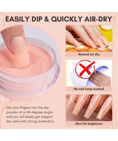 Makartt Dj Vu Nude Dip Powder 1oz for Odor-Free French Manicure - Long-Lasting, No Lamp Needed - Buy Online on GoSupps.com