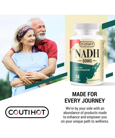 NADH 50mg Capsules with CoQ10 & D-Ribose | High Dose Energy Supplement | GVO-Free & Gluten-Free | 180 Capsules (3 Pack) - Buy Online on GoSupps.com