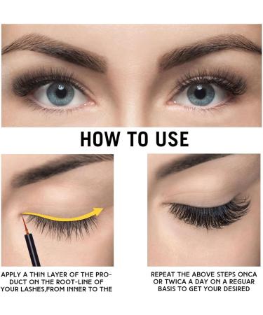 Eyelash Enhancer 5ml Lash Boost Lash Boosting to Grow Thicker Longer Eyelashes Eyelash Growth Enhancer for Women Girls Teksome Black Hot Stamping - Buy Online on GoSupps.com