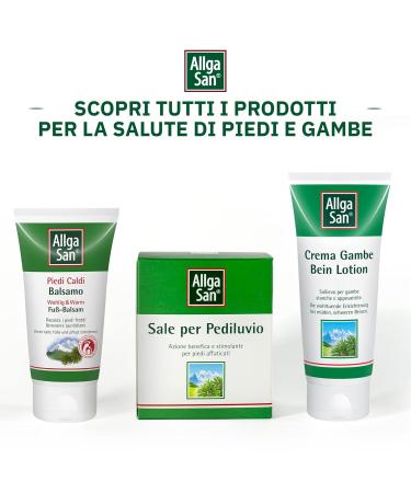 Allga San Warm Foot Balm 75ml Warming Cream with Mugo Pine Oil Ginger & Gentian | Moisturizing Foot Care for Dry Skin - Buy Online on GoSupps.com