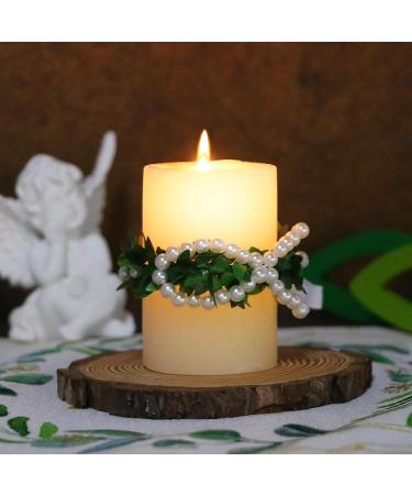Shop Bofunx Drip Protection Candle Wreaths for Christening Baptism & Wedding - Decorative Skirts with Fish & Pearls - Buy Online on GoSupps.com