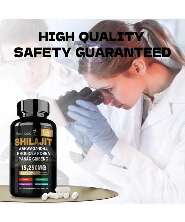 Shilajit for Men/Women - Pure Himalayan Organic,Shilajit Capsules with Ashwagandha,Supplements 60 Capsules Alternative to Resin,Drops & Gummies - Buy Online on GoSupps.com