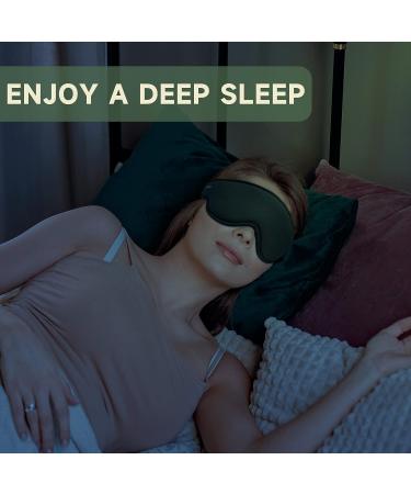 Rilextec 3D Contoured Sleep Mask for Women and Men - Adjustable Strap Blindfold for Sleeping and Travel - Buy Online on GoSupps.com