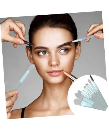 Beavorty 4 Sets Travel Makeup Brush - Blending Tools & Eyeshadow Essentials for Women - Portable Morandi PU Cosmetic Set - Buy Online on GoSupps.com