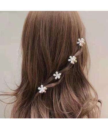 12 Pack Small Pearl Flower Hair Claw Clips - Cute Barrettes for Women and Girls - Non-Slip Mini Hair Pins - Pearl White Hair Accessories - Buy Online on GoSupps.com