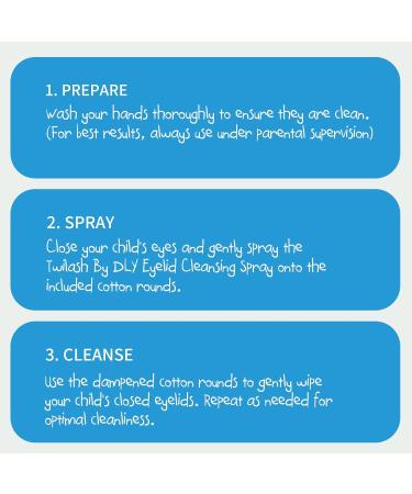 Eyelid Cleansing Spray for Children - Tear-Free Natural Ingredients 50 Cotton Rounds | Gentle Daily Eye Care 100ml - Buy Online on GoSupps.com