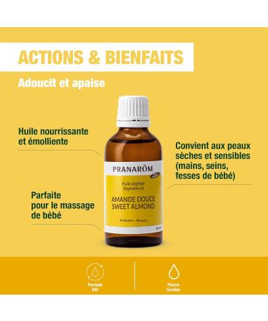 Buy Organic Sweet Almond Vegetable Oil 50ml - Pranar m | Enhanced Skin & Hair Benefits | International Shipping - Buy Online on GoSupps.com