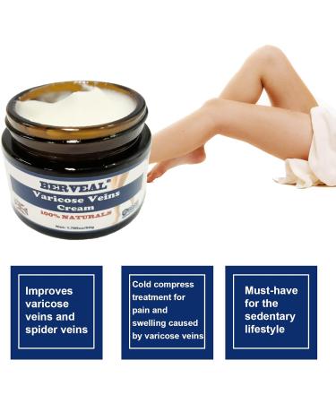 Effective Varicose Veins Cream for Legs | Relieve Spider Veins & Improve Blood Circulation | 1 Pack - Buy Online on GoSupps.com
