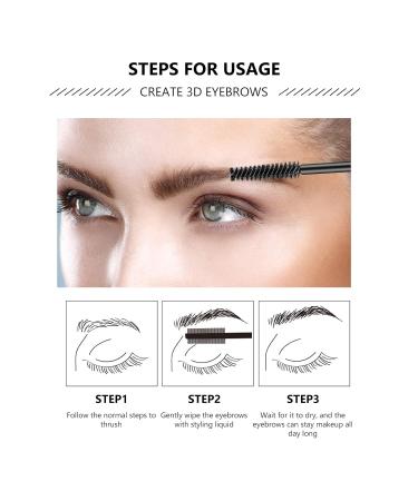 Mimore 2PCs Clear Eyebrow Gel - Waterproof Brow Styling & Repair Fluid | 3D Fixing Gel for Perfect Eyebrows - Buy Online on GoSupps.com