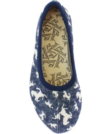 Buy Beck Girls 0264 Horses Gymnastics Shoes - Blue - Size 30 EU | International Shipping Available - Buy Online on GoSupps.com