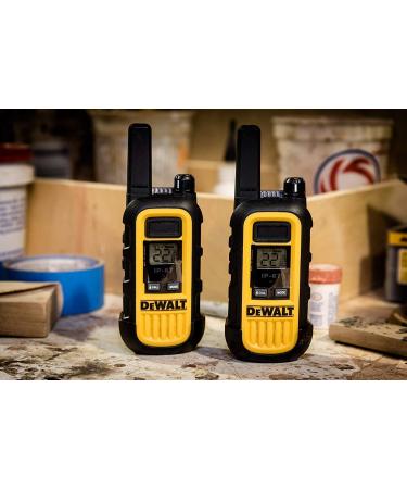 DEWALT DXFRS300 Heavy Duty Walkie Talkies - Waterproof, Shock Resistant, Long Range, Rechargeable Two-Way Radio (2 Pack) - Buy Online on GoSupps.com