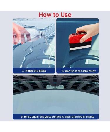 Rockpan Automotive Oil Film Cleaning Brush Rockpan Car Glass Oil Film Cleaner Gelmalls Glass Cleaner Gelmalls Windshield Cleaner Gelmalls Glass Cleaning Board(2pcs) - Buy Online on GoSupps.com