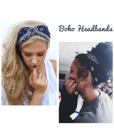 AKTVSHOW Women's Knotted Headbands - 4 Pack of Elastic Non-Slip Hair Bands for Girls, Turban Style, Sport Headwraps - Cute and Stylish Hair Accessories - Buy Online on GoSupps.com