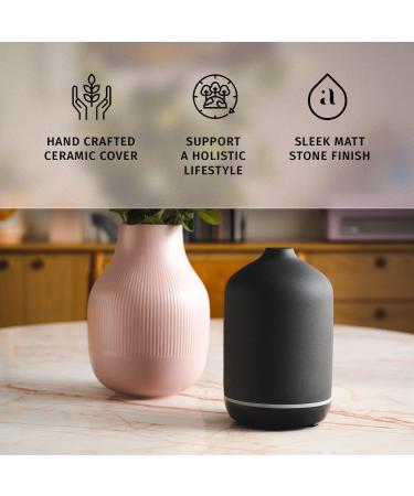 Ajna Ceramic Essential Oil Diffuser - 3-in-1 Aromatherapy Device for Home & Office - 250ml Carbon - Easy to Use - Buy Online on GoSupps.com