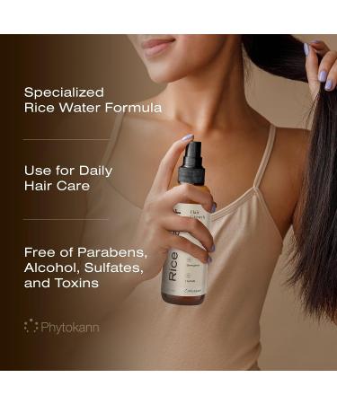 Rice Water Hair Growth Spray with Aloe Vera, Biotin - Vegan & Non-Greasy - Buy Online on GoSupps.com