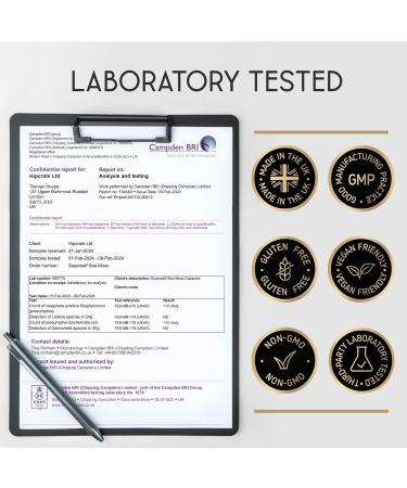 Sea Moss Capsules High Strength - Wildcrafted Irish Sea Moss Tablets - 30 Capsules One a Day - 2000mg Sea Moss Capsule - North Atlantic Seamoss Supplement - Vegan & UK Made 30 count (Pack of 1) - Buy Online on GoSupps.com