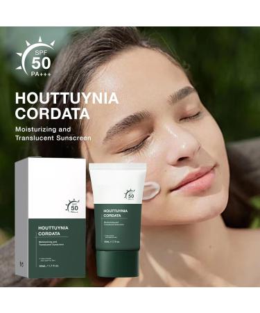 Heartleaf Silky Moisture Sunscreen - Korean SPF 50+ PA++++ Clear Filter Sun Essence | Hydrating No White Cast Lightweight Daily Moisturizer - Buy Online on GoSupps.com