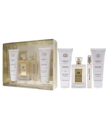 Prestige Dani by New Brand for Women - 4 Pc Gift Set 3.4oz EDP Spray 0.5oz EDP Spray 4.3oz Shower Gel 4.3oz Body Lotion - Buy Online on GoSupps.com