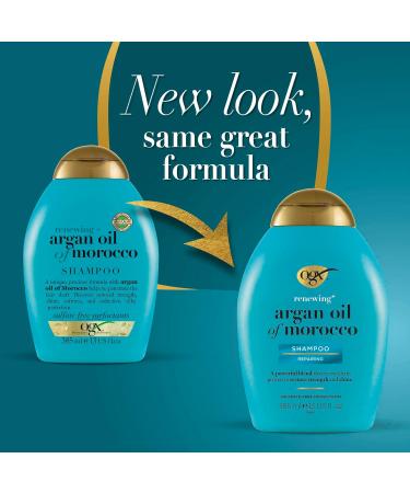 OGX Argan Oil of Morocco Sulfate Free Shampoo 385ml - Hydrating Formula for Dry Hair - Buy Online on GoSupps.com