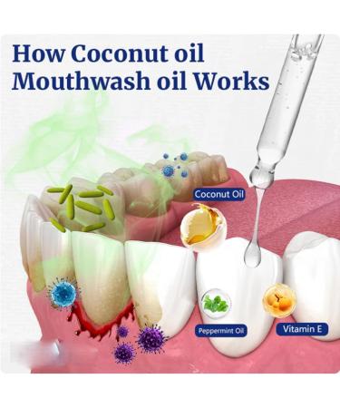Fresh Coconut Oil Mouthwash Coconut Oil Mouthwash for Teeth Mint Coconut Oil Mouthwash Teeth Whitening (3 Pcs) - Buy Online on GoSupps.com