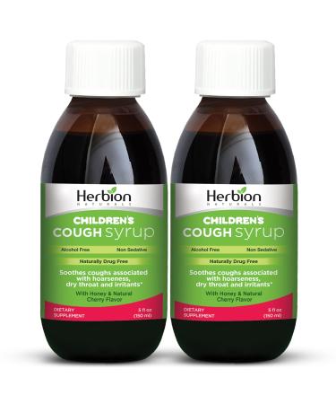 Herbion Naturals Throat Syrup - All Natural - Cherry - For Children - 5 oz 2