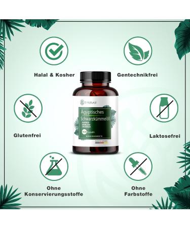 Black Cumin Oil Capsules - 450 ct 3000mg per Day High in Essential Fatty Acids 83.6% Vitamin E Cold-Pressed Halal & Kosher - Egyptian Quality - Buy Online on GoSupps.com