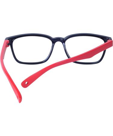 JoXiGo Blue Light Blocking Computer Glasses for Kids (Ages 3-7) - Includes Glasses Strap & Case - Red - Buy Online on GoSupps.com