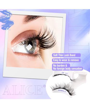 ALICE Magnetic Eyelashes Kit Natural Cat Eye False Eyelashes with Magnets and Magnetic Lash Applicator Reusable Faux Mink Magnetic Lashes Kit Easy to Use No Glue Needed D27 - Buy Online on GoSupps.com