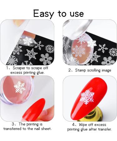 zalati Nail Art Stamper Silicone Nail Transfer Stamp for DIY French Style - Transparent - Buy Online on GoSupps.com