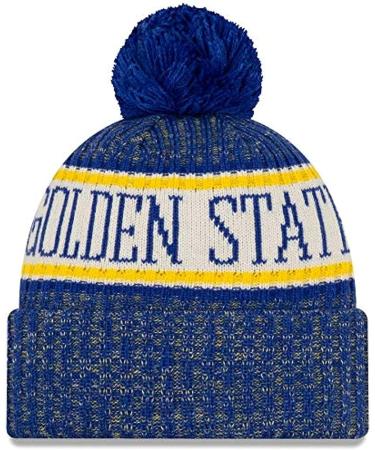 New Era NBA Golden State Warriors Winter Pom Knit Hat - One Size Fits All - Buy Online on GoSupps.com
