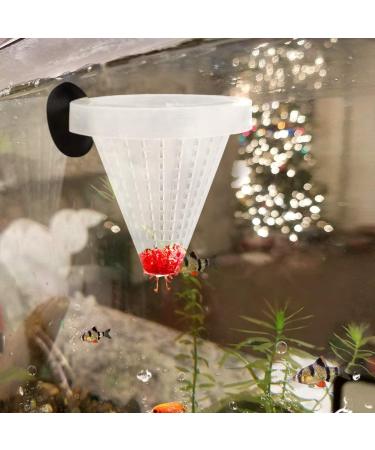 SENZEAL Aquarium Live Red Worm Fish Feeder - Plastic Cone Cup Shape Basket Feeder - Buy Online on GoSupps.com