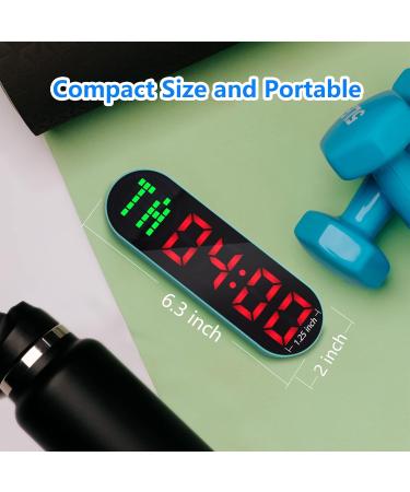 Portable Digital Gym Timer for Home Workouts - Interval Countdown Stopwatch with Rounds Memory Function - Ideal for Boxing, Tabata, HIIT, EMOM, and Fitness Training - Buy Online on GoSupps.com