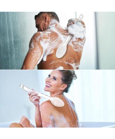 Buy Hhker Comfortable Shower Brush - Long Handle Soft Nylon for Gentle Exfoliation & Skin Health - Ideal for Men & Women - Buy Online on GoSupps.com