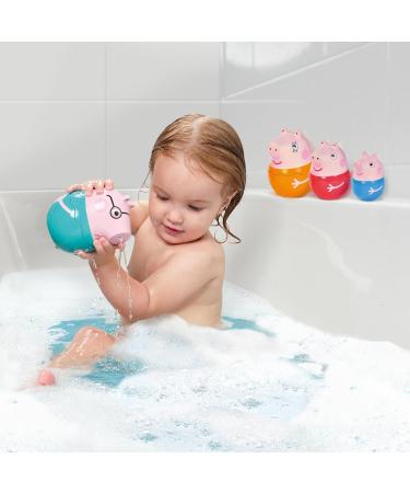 Toomies Tomy Family-Nesting Daddy Mummy & Peppa Pig George Rattle Toy | 18+ Months | Green Peppa's Nesting Family - Buy Online on GoSupps.com
