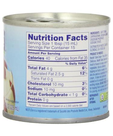 Nestle Table Cream 7.6 oz - Rich and Creamy Dairy Product - Pack of 1 - Buy Online on GoSupps.com