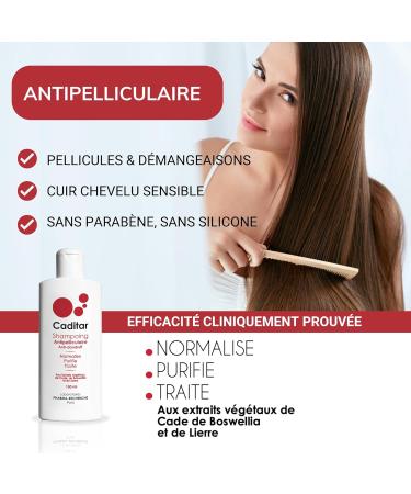 Caditar Anti-dandruff Anti-dandruff shampoo 150ml bottle Paraben-free Phenoxyethanol-free and Silicone-free Made in France by LABORATOIRES PHARMA-RECHERCHE - Buy Online on GoSupps.com