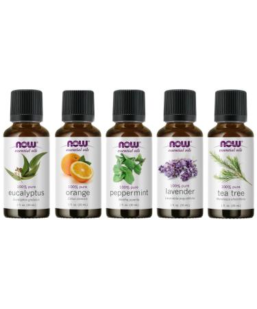 Now Foods Essential Oil 5-Pack Variety Sampler 1 Ounce