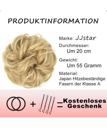 JJStar Large Bun Hair Part with Rubber Band - Natural Blonde Hair Extensions & Messy Bun Accessories for Women & Girls - Buy Online on GoSupps.com