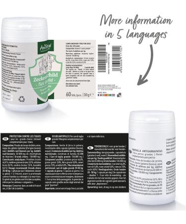 AniForte Tick Shield Tablets Dogs 60pcs - Natural Tick & Flea Treatment for Large Dogs | Easy-to-Use & Effective Repellent for Tick Protection | Chemical-Free Alternative to Flea Killer Sprays - Buy Online on GoSupps.com