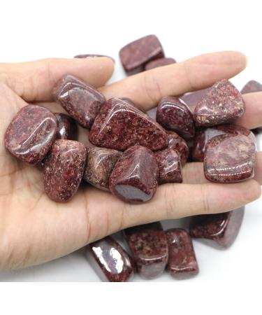 Crystal Hole Natural Red Spot Jasper Quartz Crystals and Stones Tumbled Bulk Specime Stones Home Aquarium Decoration Crystal Hole - Buy Online on GoSupps.com