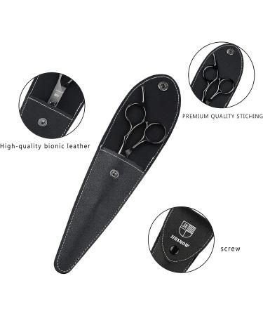 JINSHOW 5PCS Professional Hairdressing Scissors Set - Thinning, Cutting, Stainless Steel, Salon Barber Kit - Buy Online on GoSupps.com