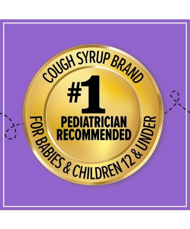 Zarbee's Baby Cough Syrup + Immune Support - Alcohol-Free Toddler Relief | Dark Honey & Zinc, Natural Grape Flavor | 2Fl Oz - Buy Online on GoSupps.com