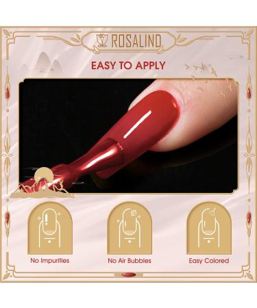 ROSALIND UV Nail Polish Colour Changing Gel Nail Polish Set 10 Pieces Glitter Thermal Shellac Gel Polish UV LED Soak Off Chameleon Gel Polish Set Blue White - Buy Online on GoSupps.com