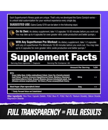 ALPHA LION Gains Candy Supplement Pills for Muscle Pump & Blood Flow Nitric Oxide Booster Supports Mental Focus Use Daily to Upgrade Workout Performance 60 Capsules (S7) - Buy Online on GoSupps.com