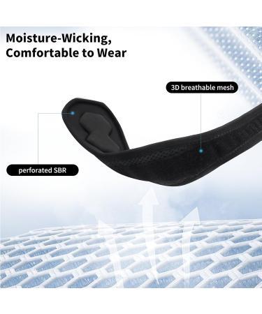 Tennis Elbow Brace for Pain Relief - Adjustable Compression Strap for Tendonitis & Golf Elbow | Gel Pad Support for Men & Women - One Size Black - Buy Online on GoSupps.com