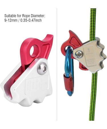 Vgeby Outdoor Climbing Closed Rope Grab - 15kN Self-Braking Stop Descender for 9-12mm Rope | Rescue & Abseiling Climbing Equipment - Buy Online on GoSupps.com